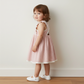Coral Stripes Cross Back Dress - Makemake Organics