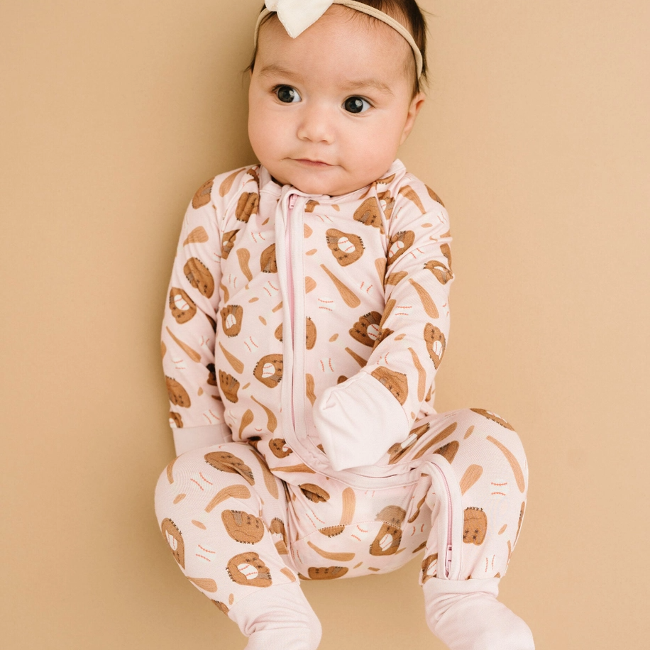 Pink Home Run Convertible Footie - Little One Shop