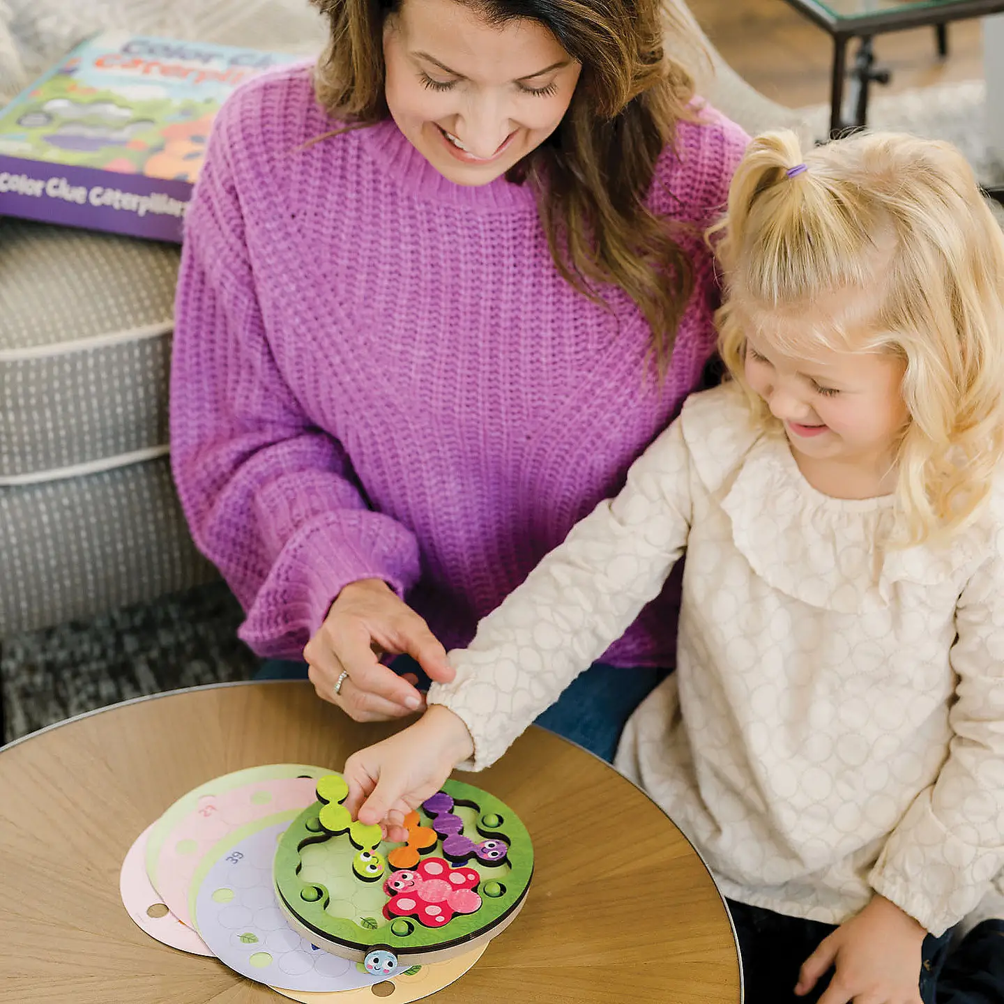 Color Clue Caterpillars Game - Peaceable Kingdom