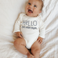 Hello I'm New Here Long Sleeve Bodysuit - Tenth & Pine