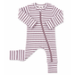 Violet Stripe Ribbed Romper - SIIX Collection