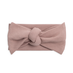 Fig Waffle Knot Bow Wrap - Colored Organics