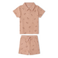 Island Palm Collar Tee & Short Set - Makemake Organics