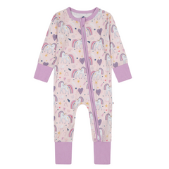 Rainbow Unicorn Convertible Romper - Bird & Bean