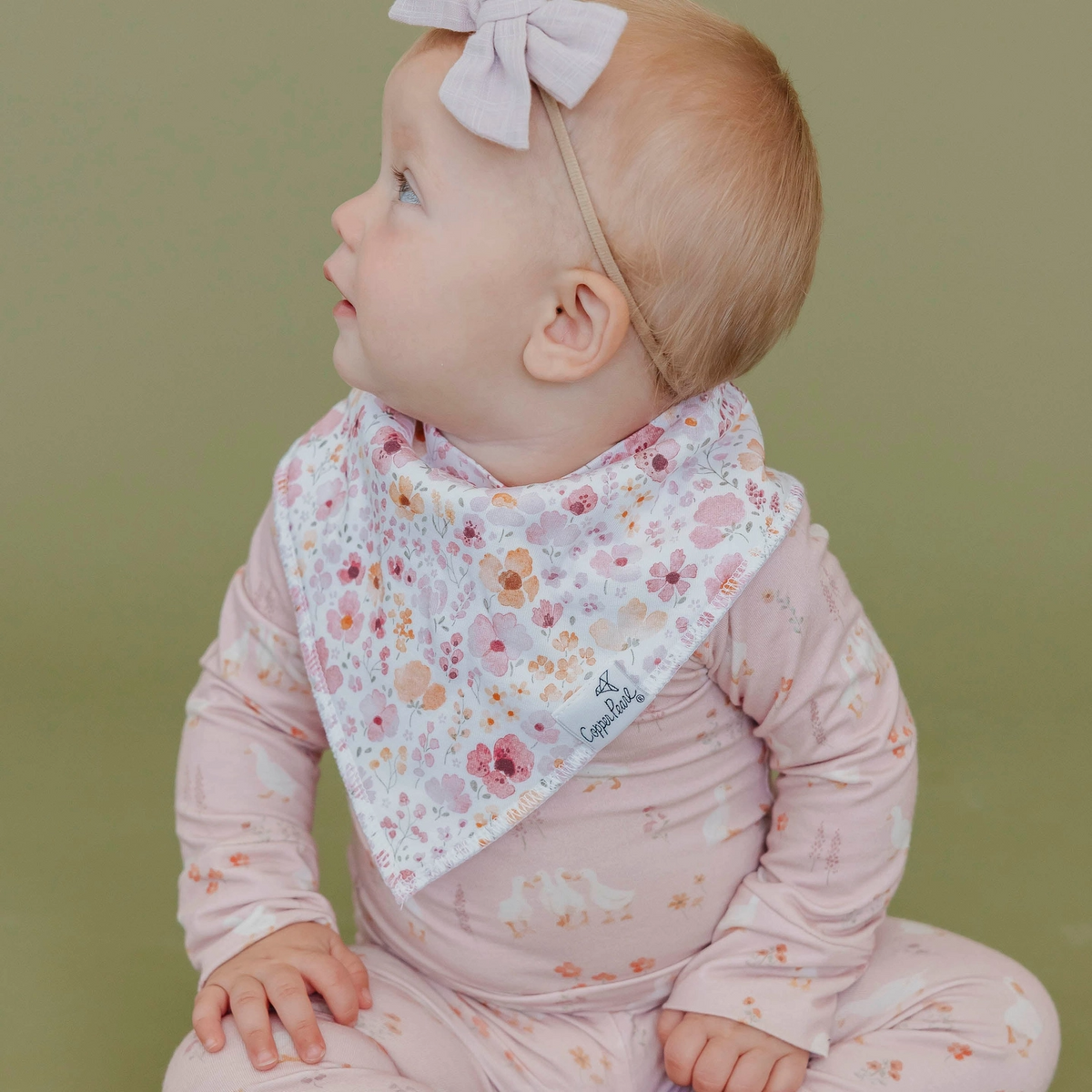 Gigi Bandana Bibs - Copper Pearl