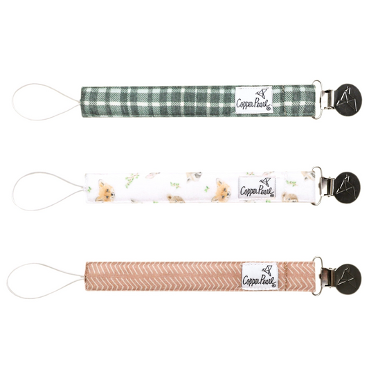 Wilder Binky Clip Set - Copper Pearl