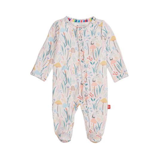 Shroom & Bloom Ruffle Footie - Magnetic Me