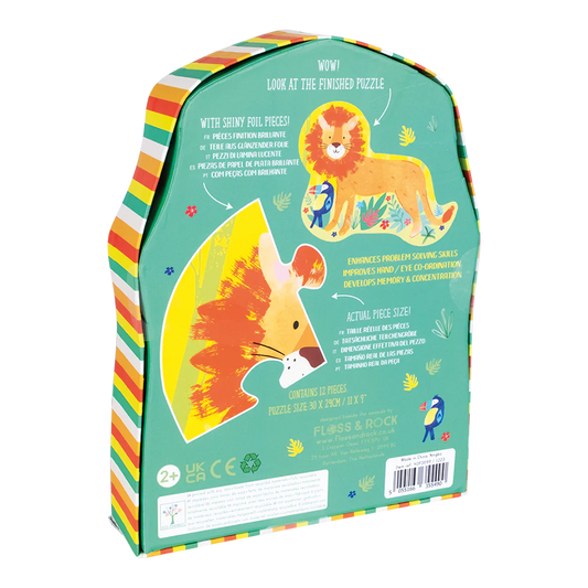 Lion Shaped Jigsaw Puzzle - Floss and Rock