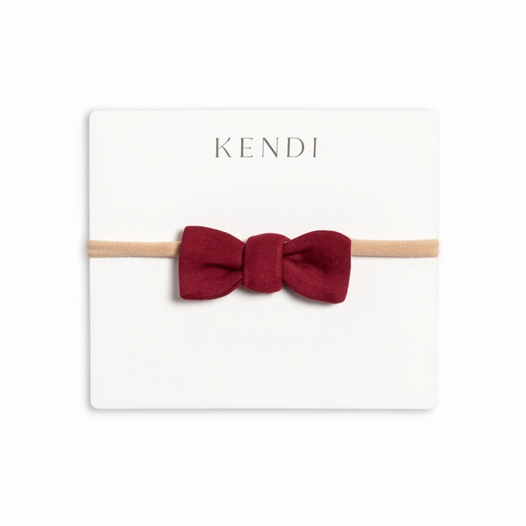 Pomegranate Dainty Bow - Colored Organics