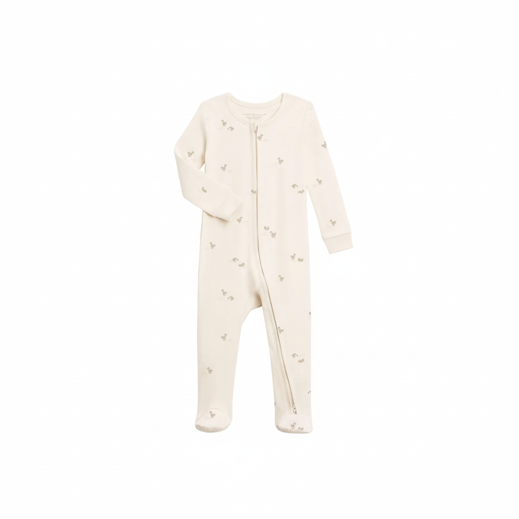 Duck Peyton Footed Sleeper - Colored Organics