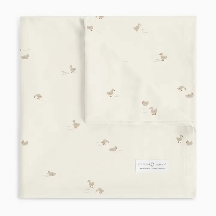 Duck Swaddle Blanket - Colored Organics