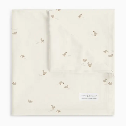 Duck Swaddle Blanket - Colored Organics