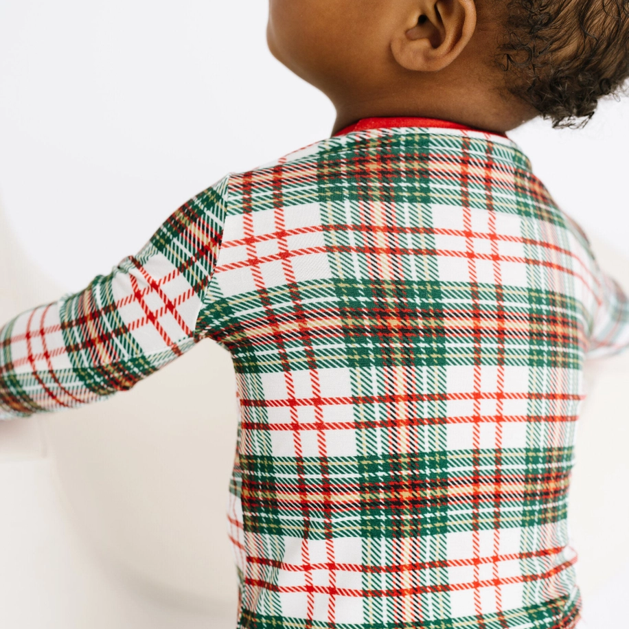 Christmas Plaid Bamboo Set - Little One Shop