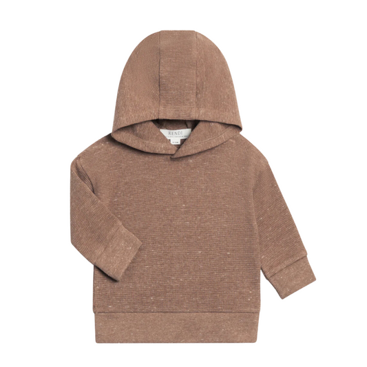 Heather Mocha Cooper Waffle Knit Pullover - Kendi by Colored Organics