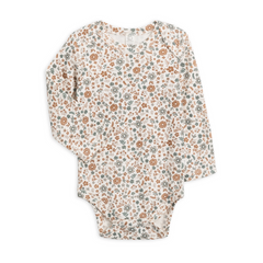 Dawn Floral Nutmeg River Bodysuit - Colored Organics