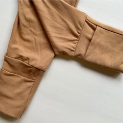 Clay Fold Over Bamboo Leggings - Tenth & Pine