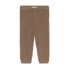 Taupe Mick Seed Stitch Knit Pants - Kendi by Colored Organics