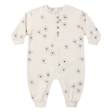 Blue Daisy Relaxed Fleece Jumpsuit - Quincy Mae