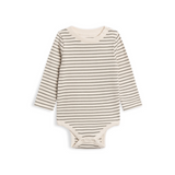 Olive Stripe Sammy Ribbed Bodysuit - Kendi