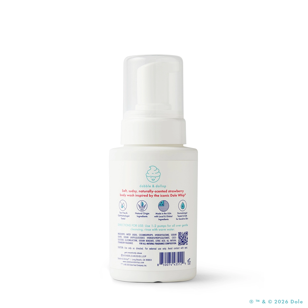 Dole Whip Strawberry Foaming Body Wash - Dabble & Dollop