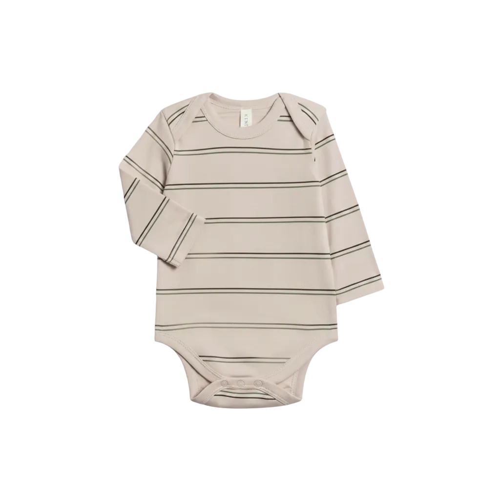 Oak Stripe River Bodysuit - Colored Organics