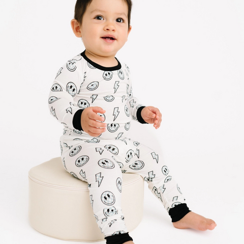 Electric Checkered Bamboo Set - Little One Shop