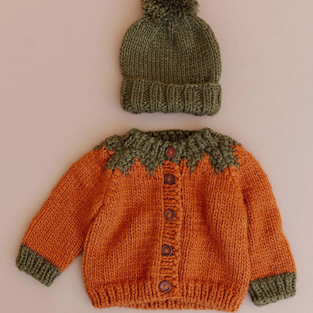 Pumpkin Cardigan - The Blueberry Hill
