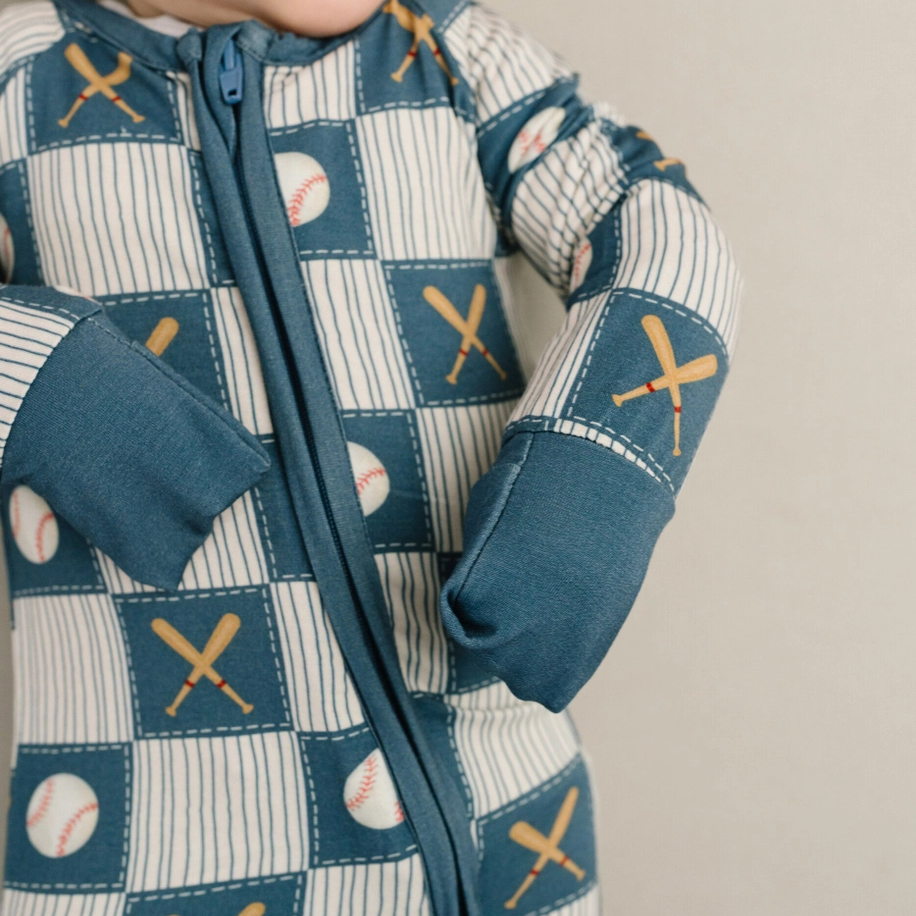 Baseball Patchwork Sleeper - Little One Shop