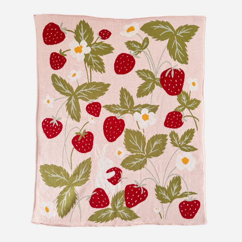 Strawberry Bunny Blanket - The Blueberry Hill