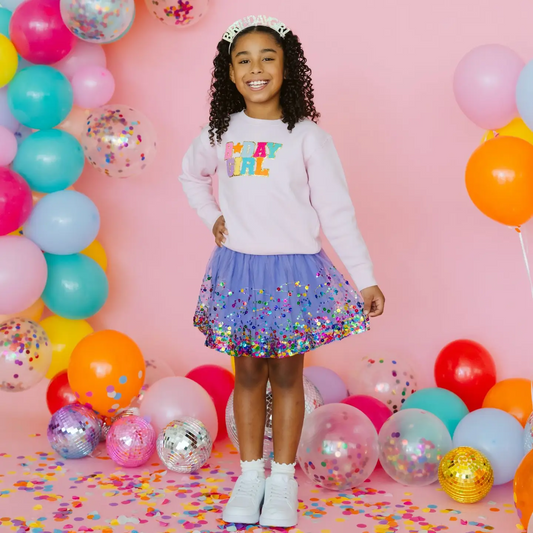 Lavender Confetti Tutu Skirt - Sweet Wink