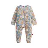 Floral Ruffle Footie - Magnetic Me