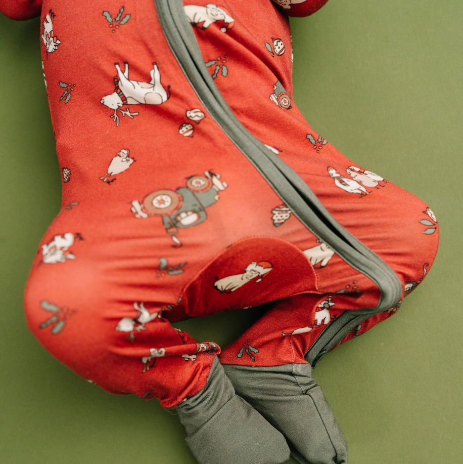 Christmas Farm Bamboo Sleeper - Little One Shop