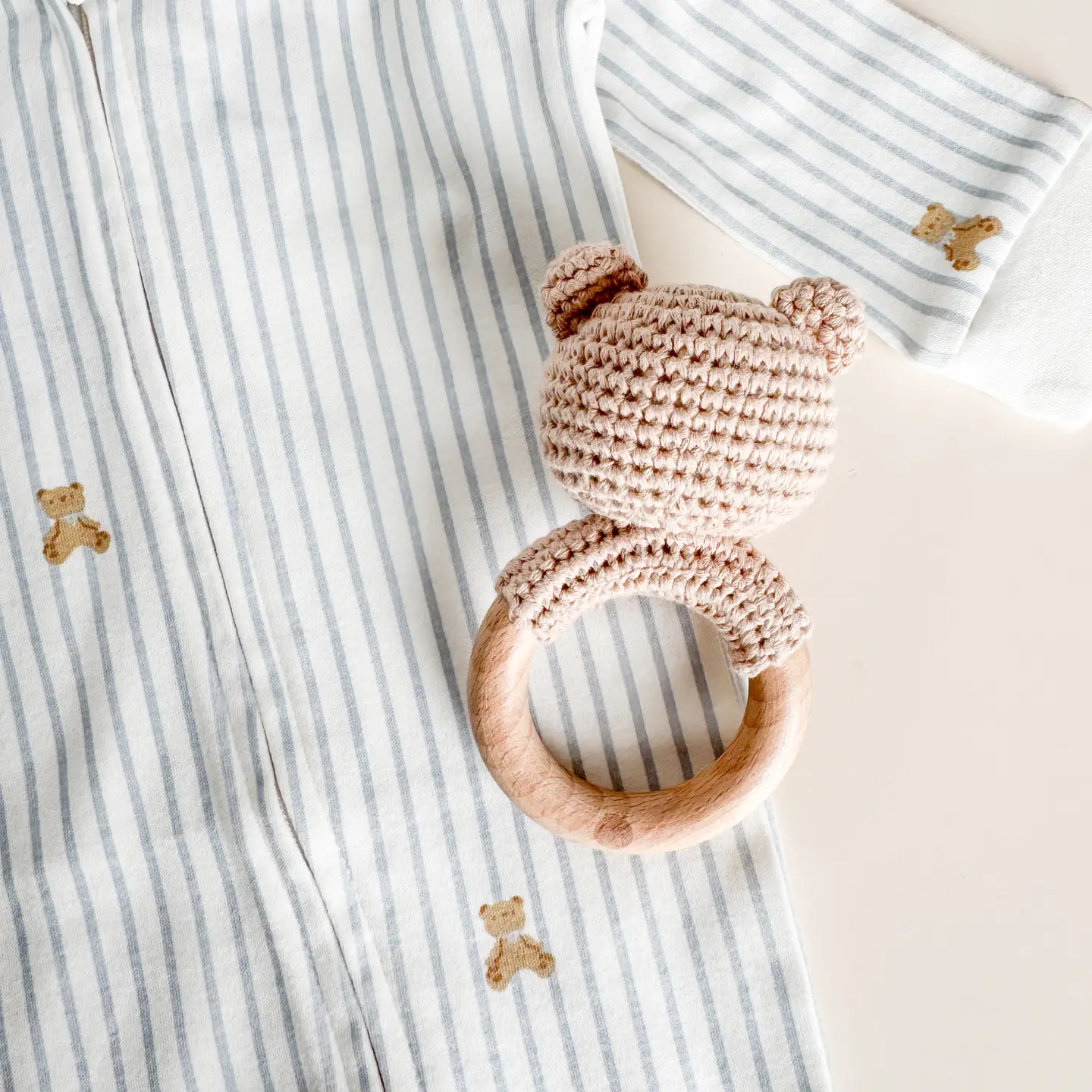 Teddy Bear Zipper Romper - The Blueberry Hill