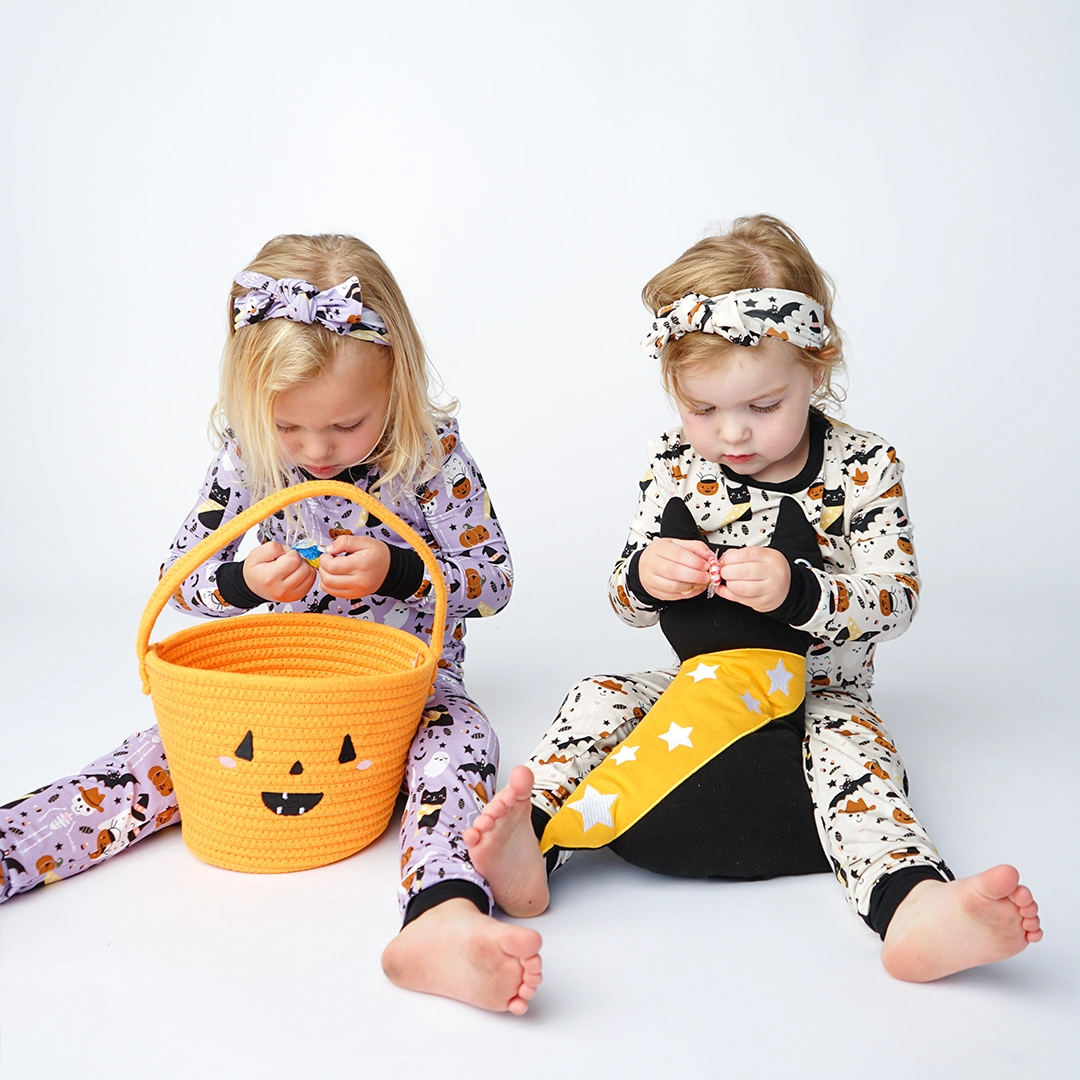 Beige Spooky Cute Toddler Pajama Set - Emerson & Friends