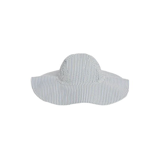Sea Shore Stripe Seersucker Sun Hat - Kendi