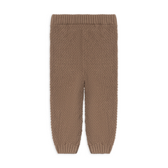 Taupe Mick Seed Stitch Knit Pants - Kendi by Colored Organics