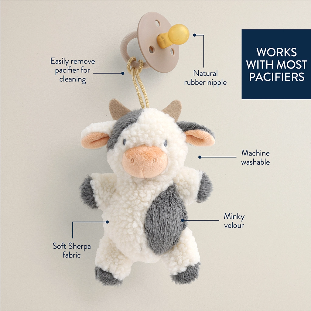 Cow Bitzy Pal & Pacifier -  Itzy Ritzy