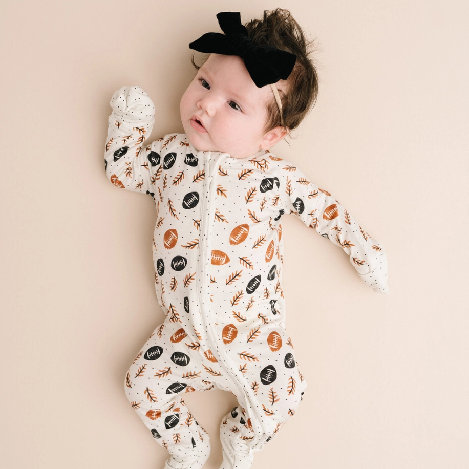 Boho Football Bamboo Sleeper - Little One Shop