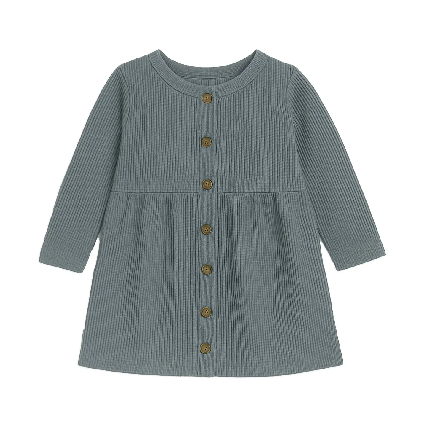 Agave Arden Waffle Button Dress  - Kendi