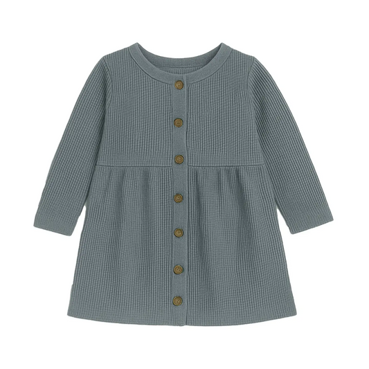 Agave Arden Waffle Button Dress  - Kendi