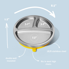 Stainless Steel Baby Plate - Avanchy