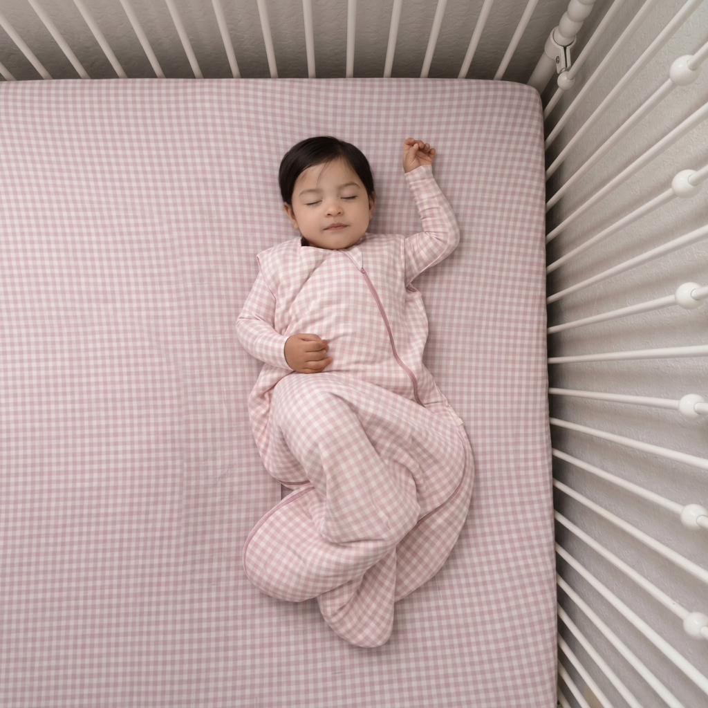 Pink Gingham 1.0 Tog Sleep Bag - Gunamuna