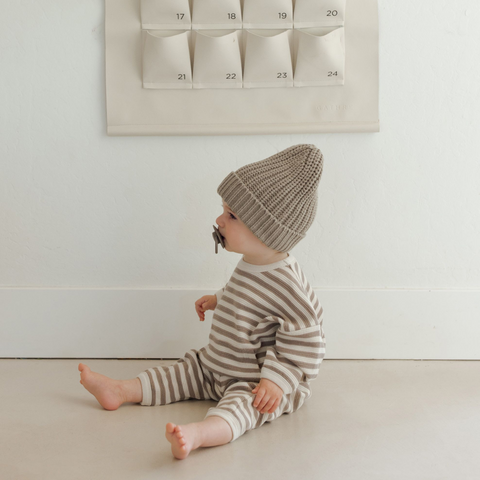 Olive Knit Beanie - Quincy Mae