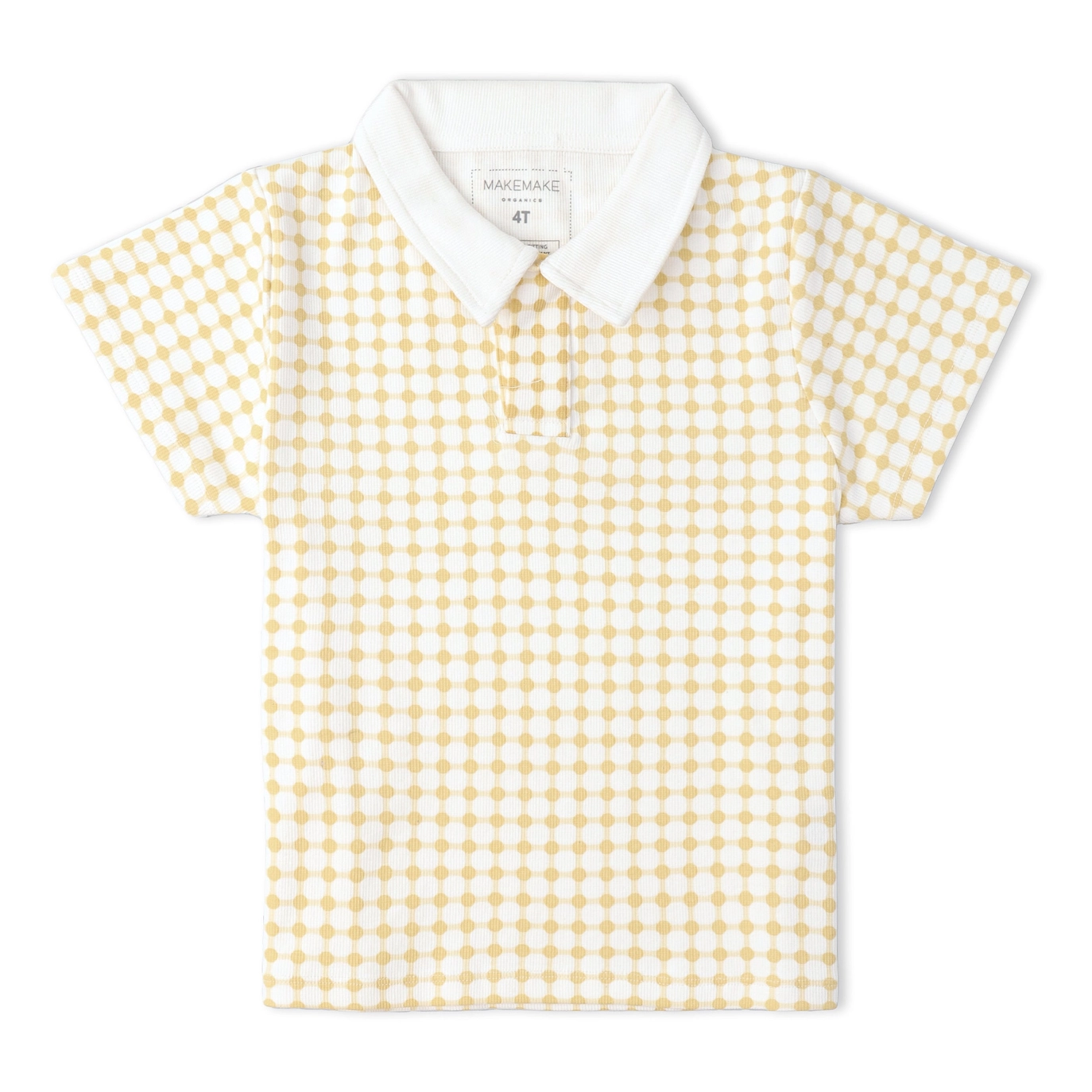 Dotty Gingham Collar Tee & Short Set - Makemake Organics