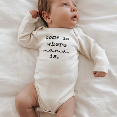 Home Is Where Mama Is Long Sleeve Bodysuit - Tenth & Pine