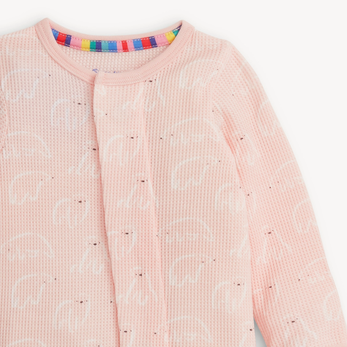 Pink Polaris Waffle Footie - Magnetic Me