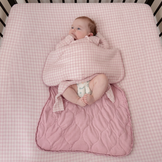 Pink Gingham 1.0 Tog Sleep Bag - Gunamuna
