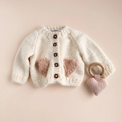 Blush Heart Cardigan - The Blueberry Hill