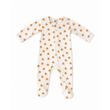 Pumpkin Pointelle Footie - SIIX Collection