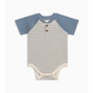 Bay Stripe Sosa Raglan Bodysuit - Colored Organics